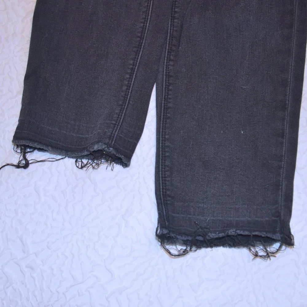 4/$20 WHBM The Skinny Ankle Black Distressed Jeans - Picture 9 of 9